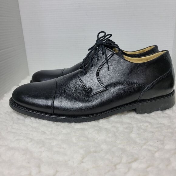 Belvedere Studio Duke Mens Size 13 Black Cap Toe Oxfords Leather main image 9